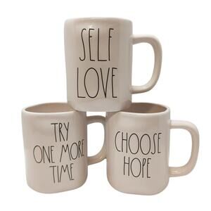 Rae Dunn Positive Affirmations Mug Bundle